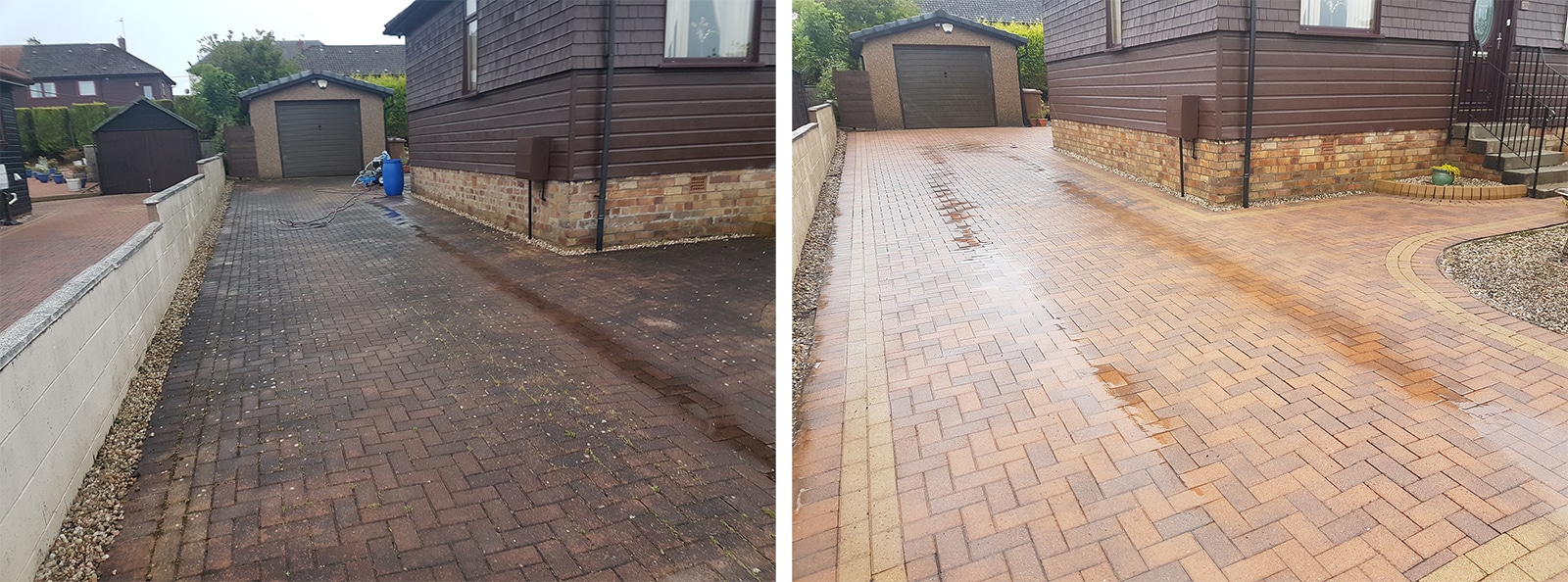 Driveway Cleaning Transformation